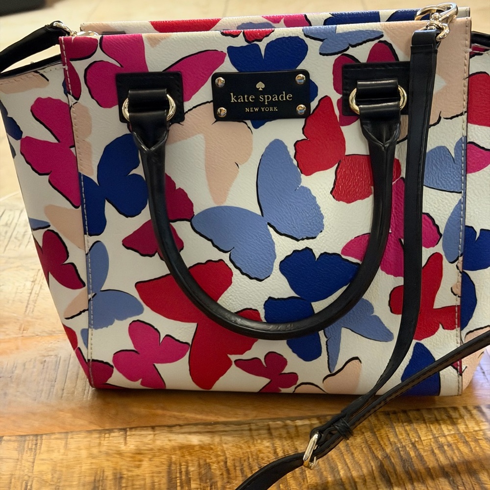 Kate Spade Camryn Butterfly Shoulder Bag NWOT 14” Spring Summer Purse - Picture 7 of 14